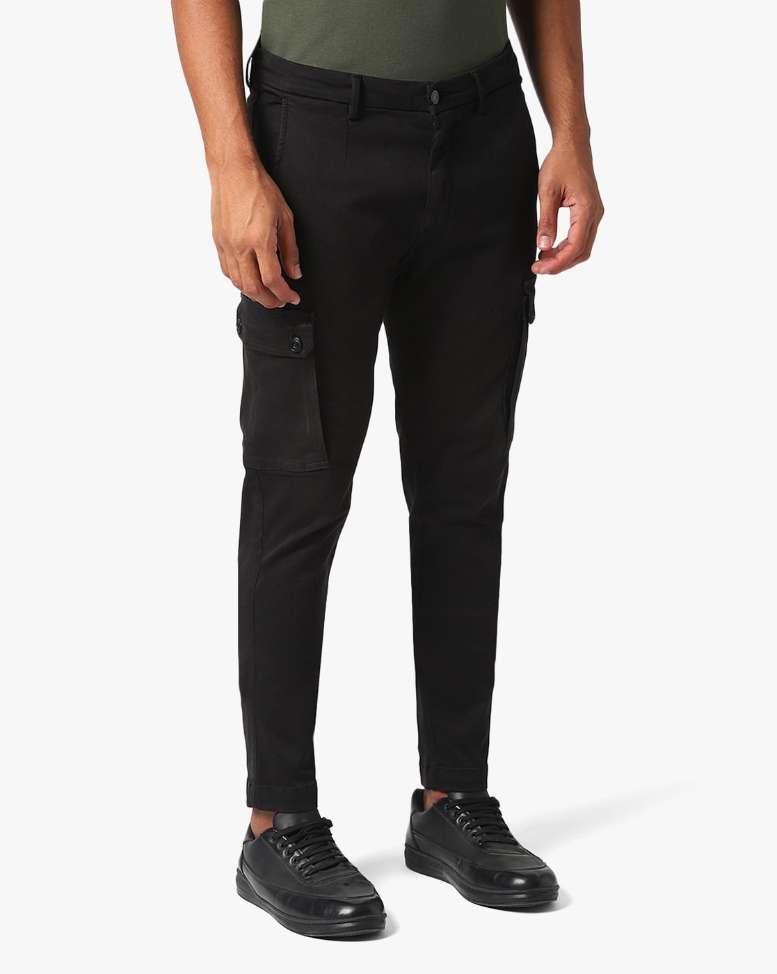 REPLAY JOE CARGO TROUSERS BLACK