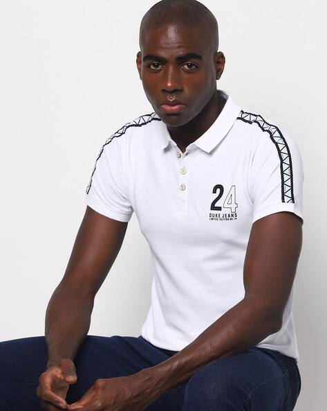 Buy White Tshirts for Men by DUKE 