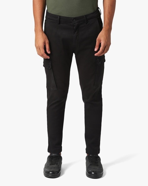 Replay Men's Logo Cargo Trousers, Black, 32W x 32L at Amazon Men's Clothing  store