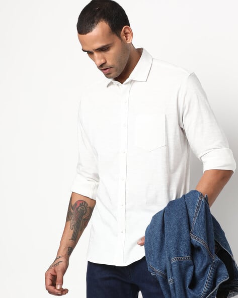 Buy White Shirts for Men by DNMX Online 