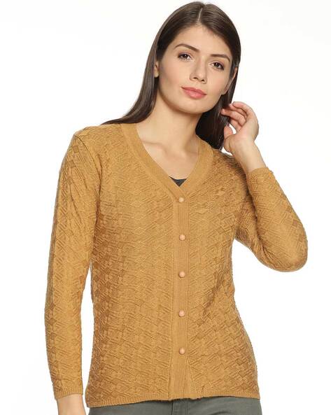 bronze cardigan