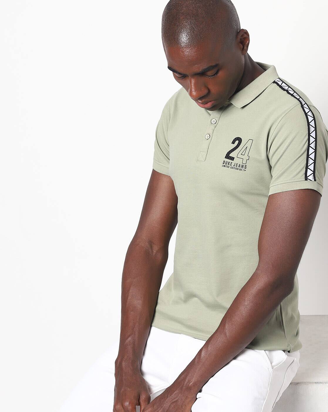 Buy Mint Green Tshirts for Men by DUKE 