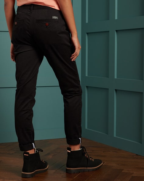 Tall Khaki High Waist Crop Chino Trousers  New Look