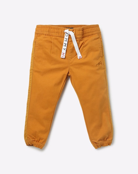 tommy hilfiger yellow pants