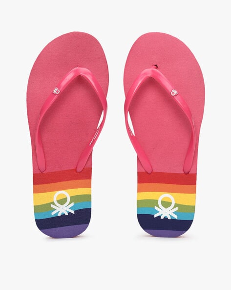 united colors of benetton flip flops women