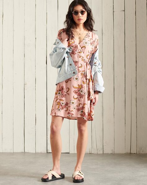 Buy Pink Dresses for Women by SUPERDRY Online | Ajio.com