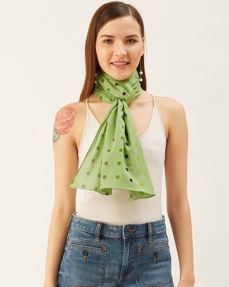 Polka-Dot Print Scarf