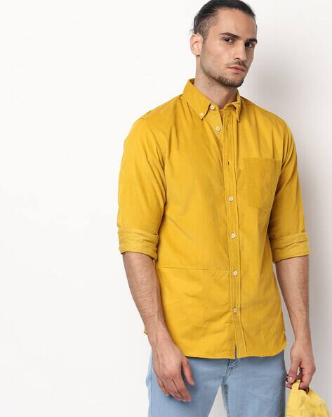 Buy Mustard Yellow Shirts for Men by 