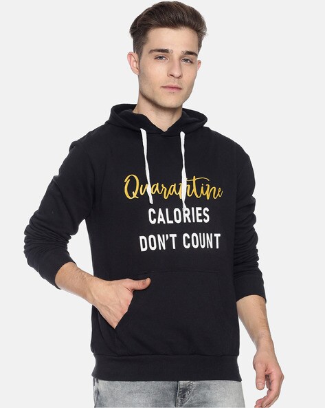 Buy Black Sweatshirt & Hoodies for Men by Campus Sutra Online