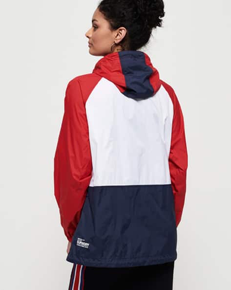 red white navy jacket