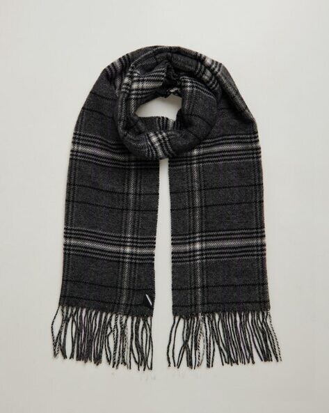 NYC Checked Scarf with Fringes Price in India