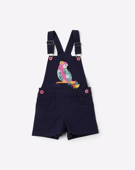 Sequin Embellished Dungarees