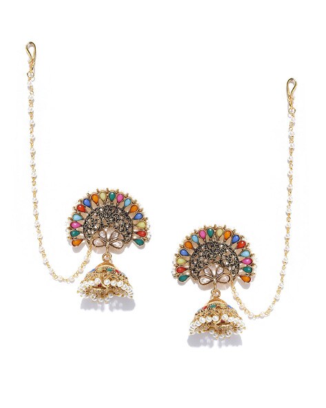 Amazon.com: Indian Earrings For Women Jhumka