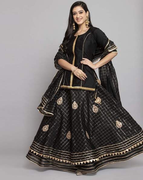 Shae by SASSAFRAS Sequinned Ready to Wear Lehenga Set - Absolutely Desi