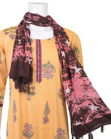 Textured Digital Print Rayon Stole Price in India