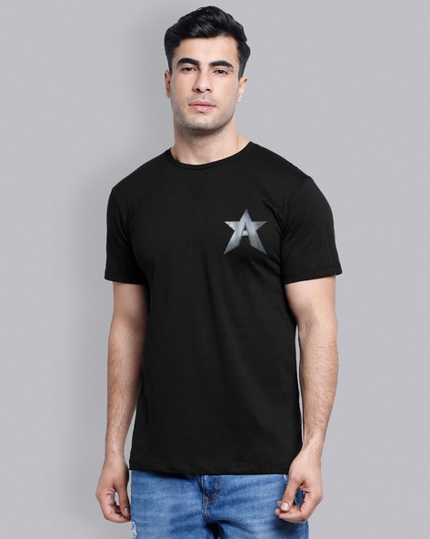 Plain black t outlet shirt online india