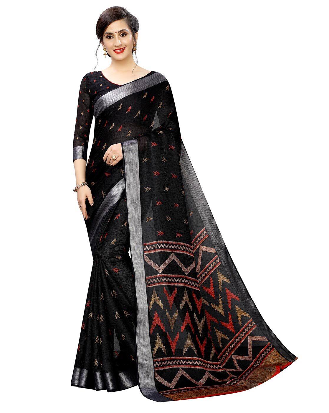black saree collection