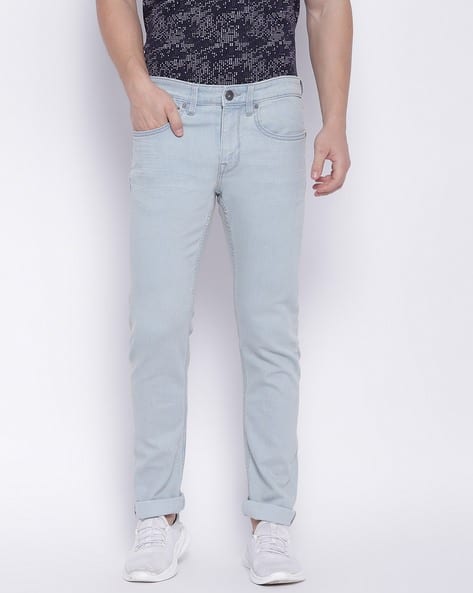 Light-Wash Relaxed Fit Jeans