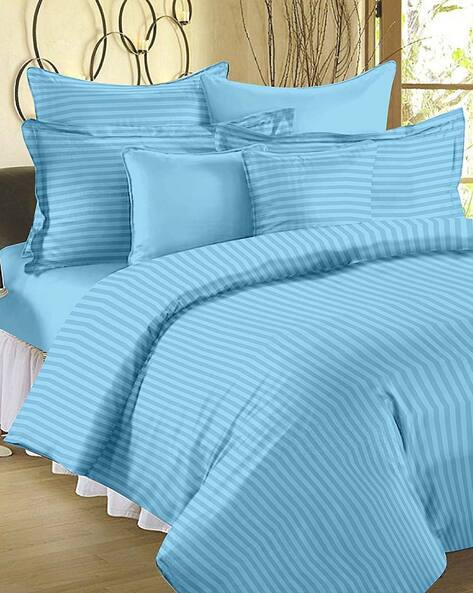 plain bed sheets with pillow covers
