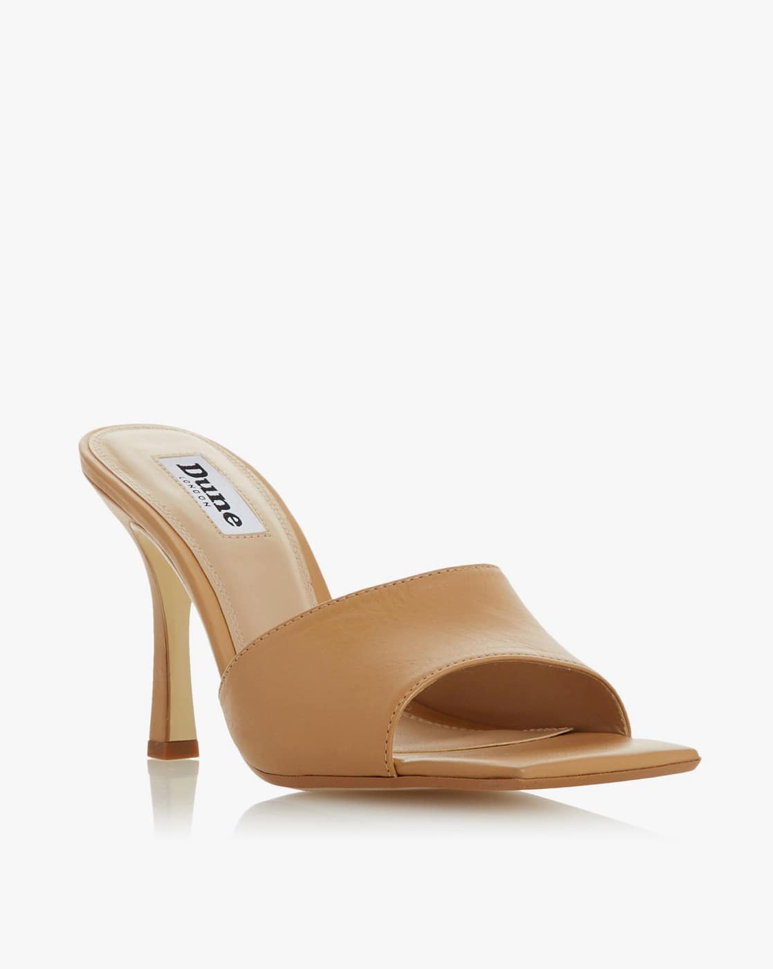 Dune tan mules Clearance