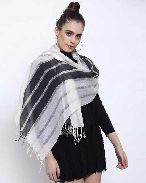 Stole with Striped Detail Price in India