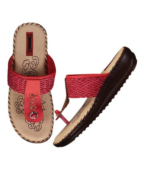 Open-toe T-strap Sandals