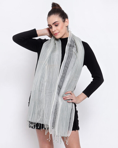 Striped Stole with Tassel Detail Price in India