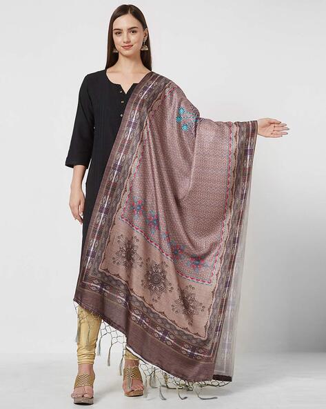 Pashmina Silk Printed Dupatta Price in India