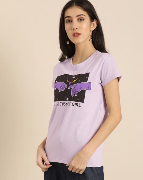 Graphic Print Crew-Neck T-shirt