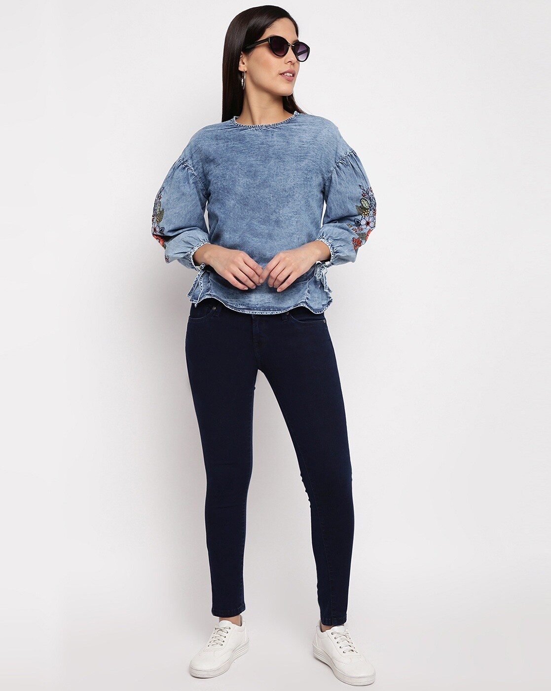 Buy Pink Shirts, Tops & Tunic for Women by AERO JEANS WOMENS Online |  Ajio.com