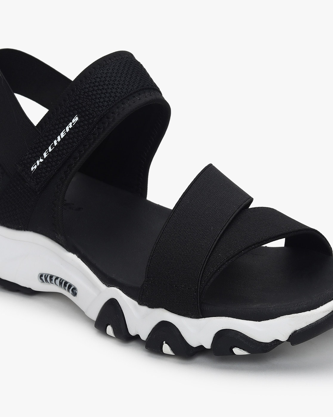 Halve cirkel T klinker Buy Black Sports Sandals for Women by Skechers Online | Ajio.com