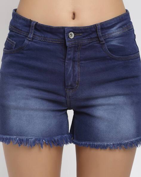 Women's Denim Shorts High Waist Hot Pants -Divas World Shorts