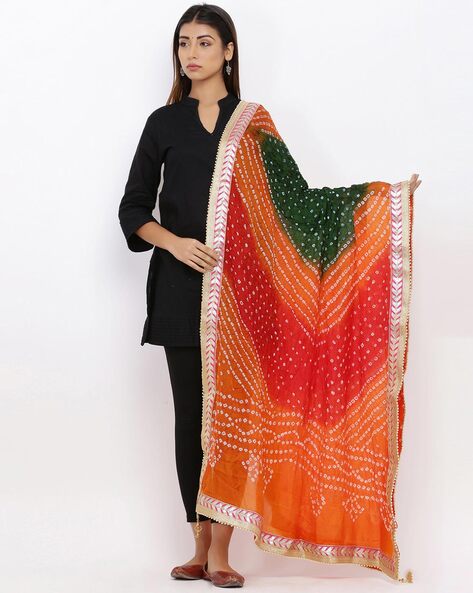 Bandhani Dupatta with Tassels Price in India