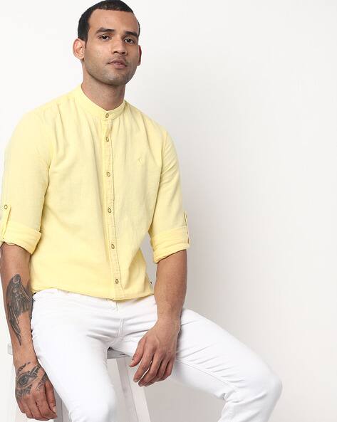 Buy Yellow Shirts for Men by Produkt By 