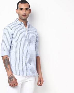 Buy Blue Shirts for Men by Produkt By 