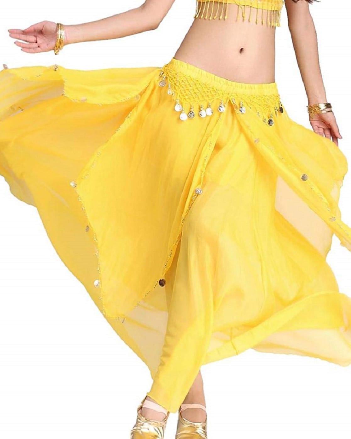 yellow dance skirt