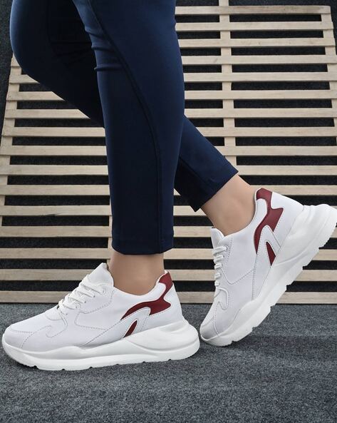 White Color Gradient Upper Sport Shoes - Selling Fast at Pantaloons.com