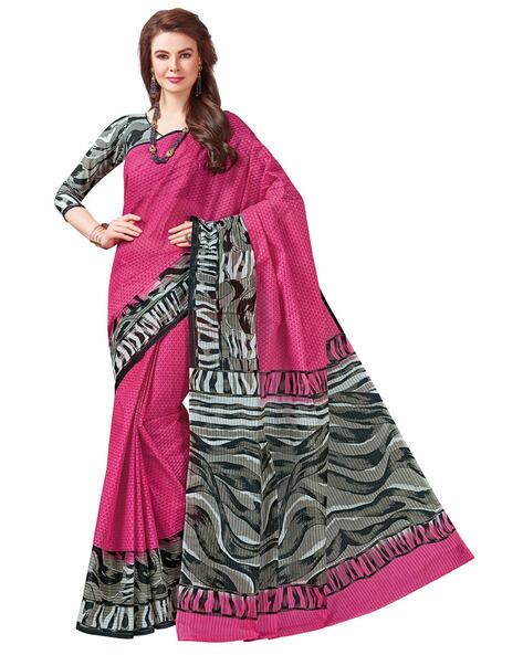 Buy Pink Sarees for Women by GRANTHVA-FAB Online | Ajio.com