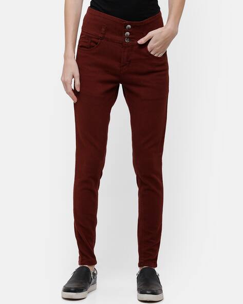 Buy Red Jeans \u0026 Jeggings for Women by Marks \u0026 Spencer Online | Ajio.com