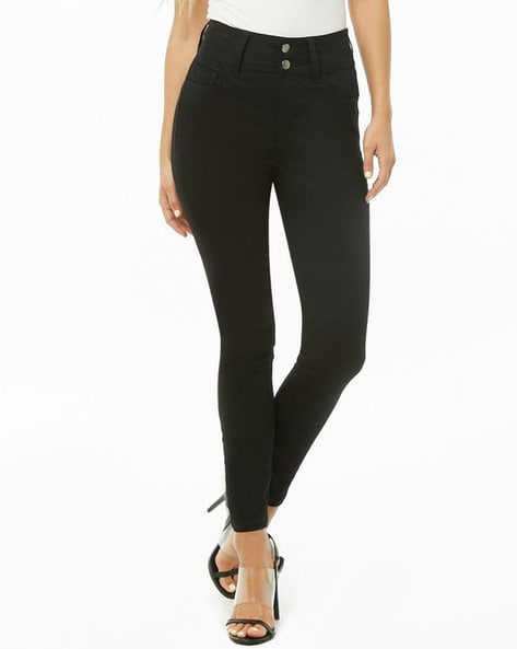 black skinny jeans with belt loops