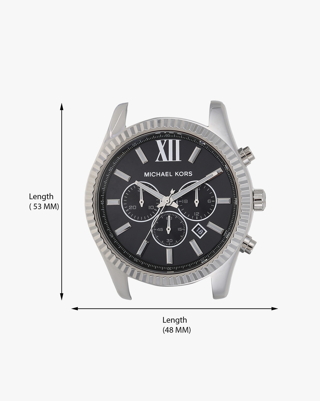 Michael Kors Watch for Men Lexington, Chronograph Movement, 44 mm Silver  Stainless Steel Case with a Stainless Steel Strap, MK8602 : Amazon.co.uk:  Fashion