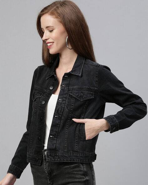 Buy Black Jackets \u0026 Coats for Women by 
