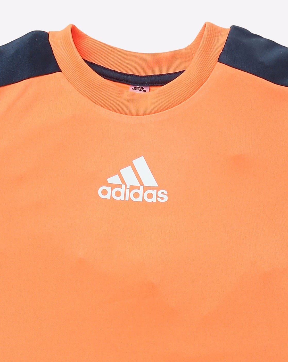 orange adidas crew neck