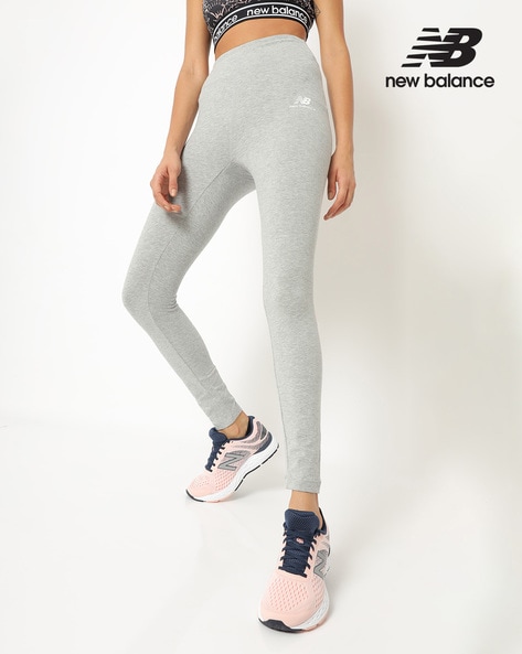New Balance Running Relentless high waist 7/8 leggings in grey exclusive to  ASOS