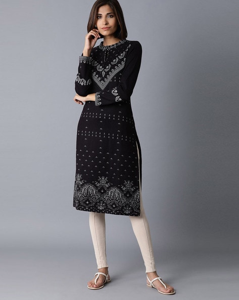 W on sale woolen kurta