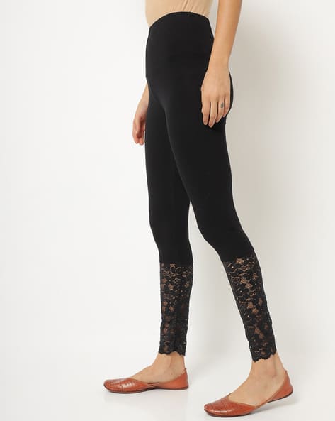 Buy Black Leggings for Women by De Moza Online