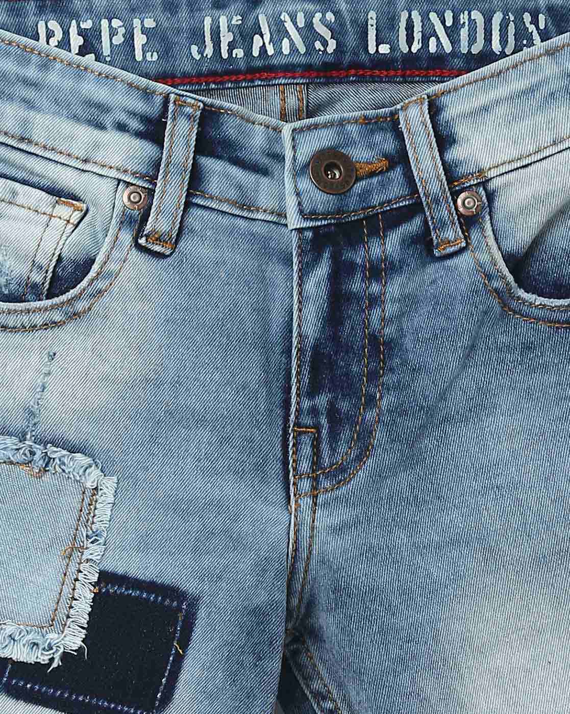 Blue Shorts & 3/4ths for Boys by Online Ajio.com