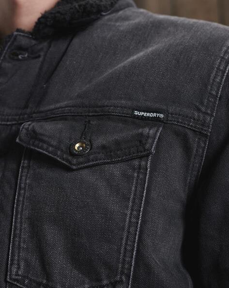 superdry highwayman sherpa trucker jacket