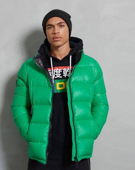 mens green down jacket