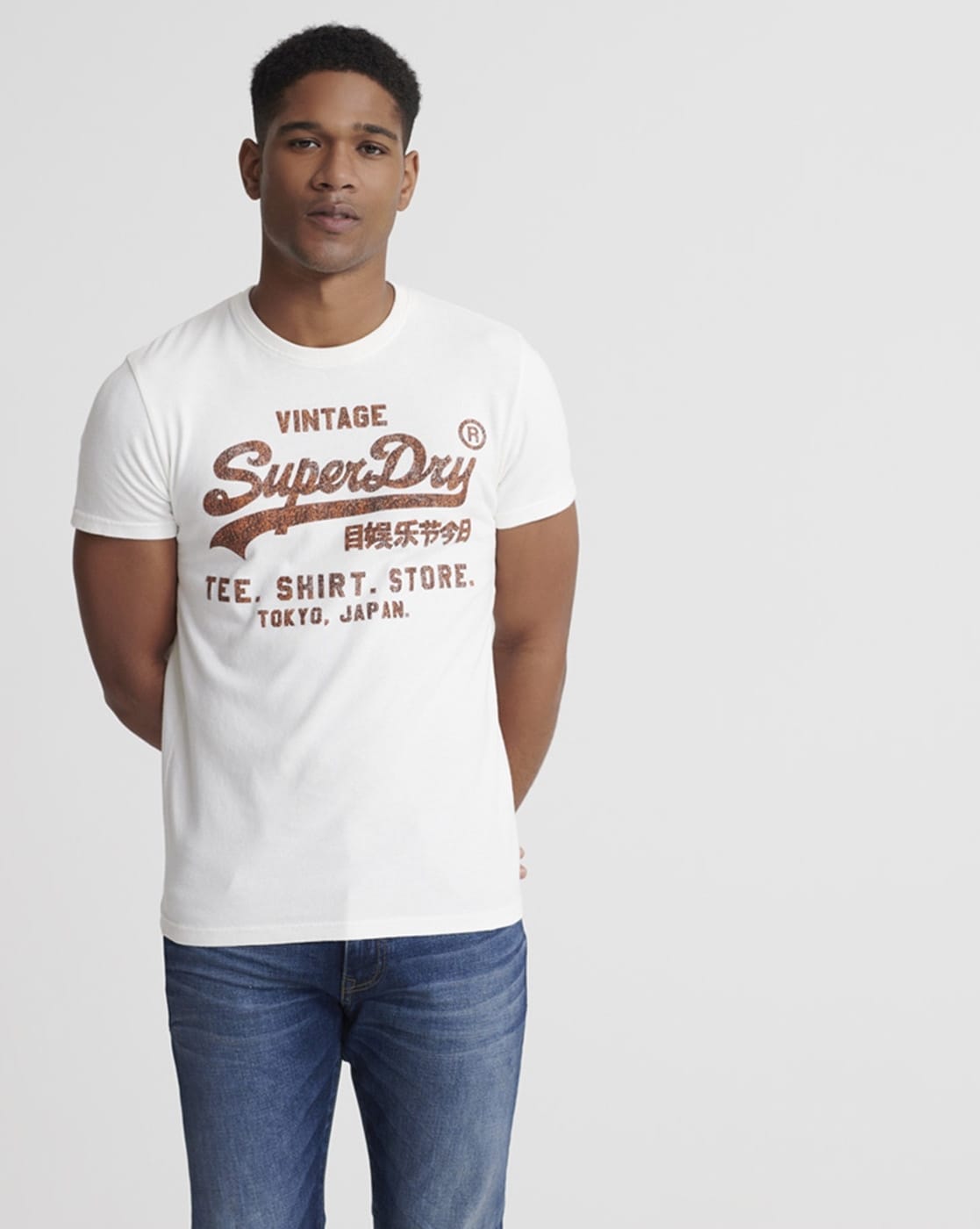 Superdry Mens Vl Fade T_Shirt Store Tee Tops, T-Shirts & Shirts T-Shirts